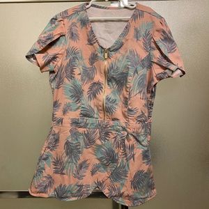 Jaanuu Scrub Top Tulip Styled Hem